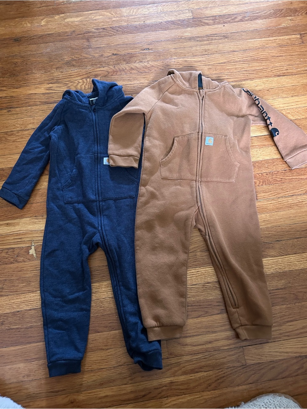 Carhartt Kids' Brown Fleece One-Piece Coverall